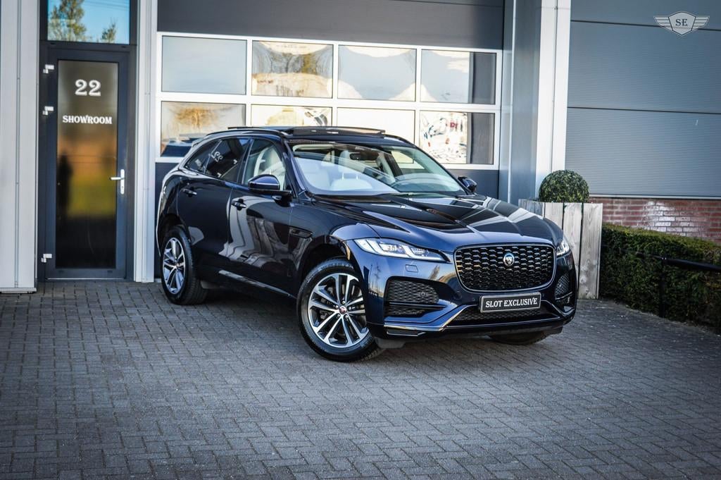 Jaguar F-PACE 2.0 P400e PHEV R-Dynamic S|PANO|LEDER|BLACK-OP, Auto's, Jaguar, 404 pk, Gebruikt, 4 cilinders, 2000 kg