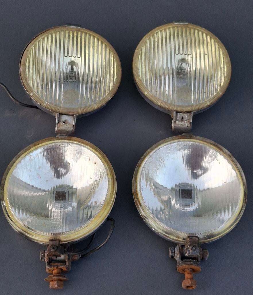 2x set verstralers / lampen oldtimer o.a Hella, Ophalen of Verzenden, Gebruikt, Opel