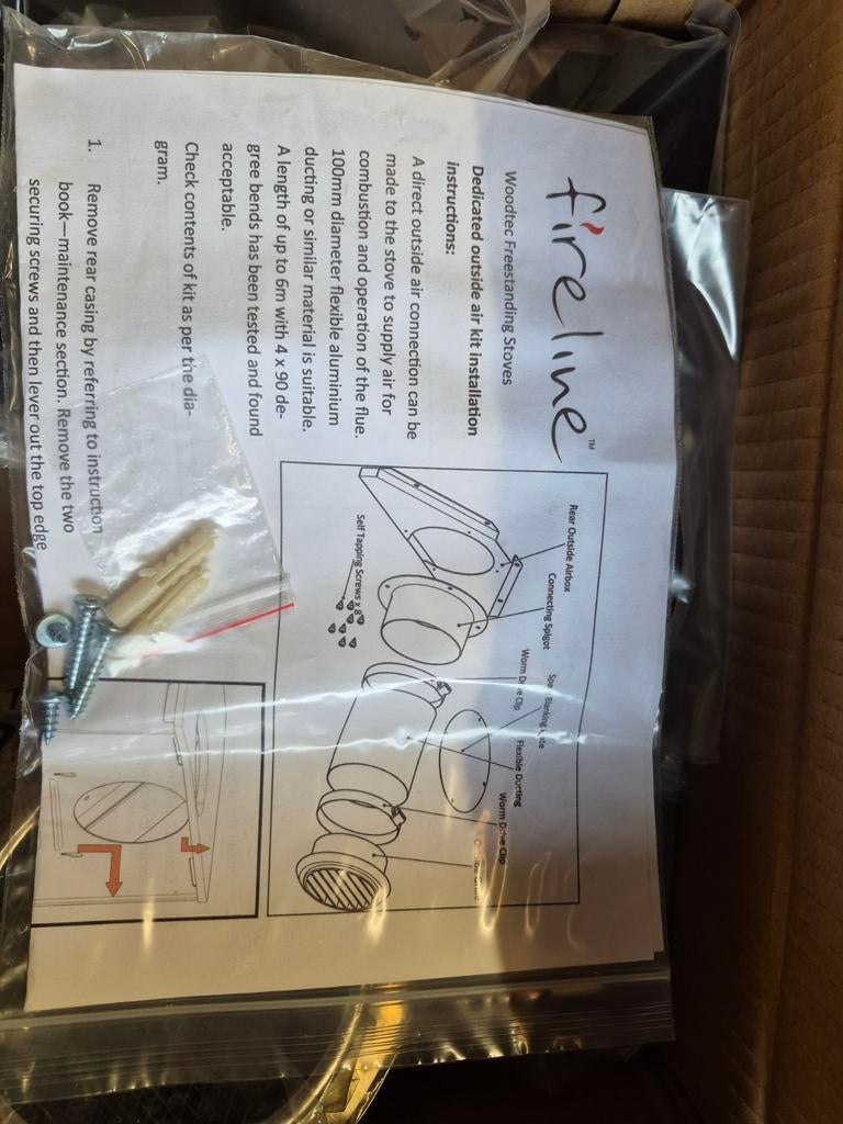 Fireline Woodtec Freestanding Stoves luchtkit, Ophalen