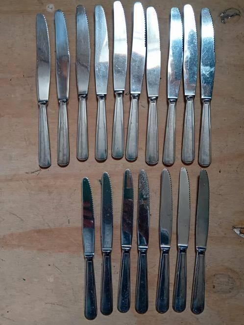 Bestek merk g stola z messen vorken lepels, Ophalen of Verzenden, Gebruikt, Rvs of Chroom, Los bestek