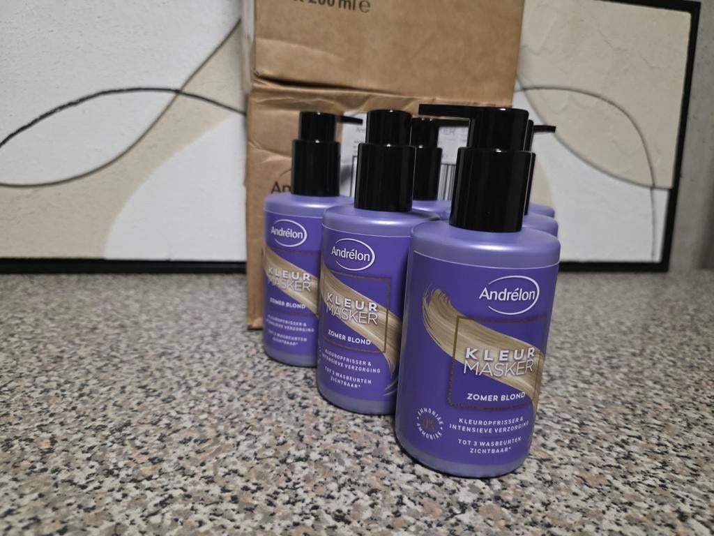 Andrélon Kleur Masker Zomer Blond - 12x 200ml, Ophalen of Verzenden, Nieuw, Shampoo of Conditioner