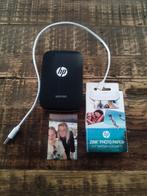 HP pocket printer foto printer met zink fotopapier, Ophalen of Verzenden, Zo goed als nieuw