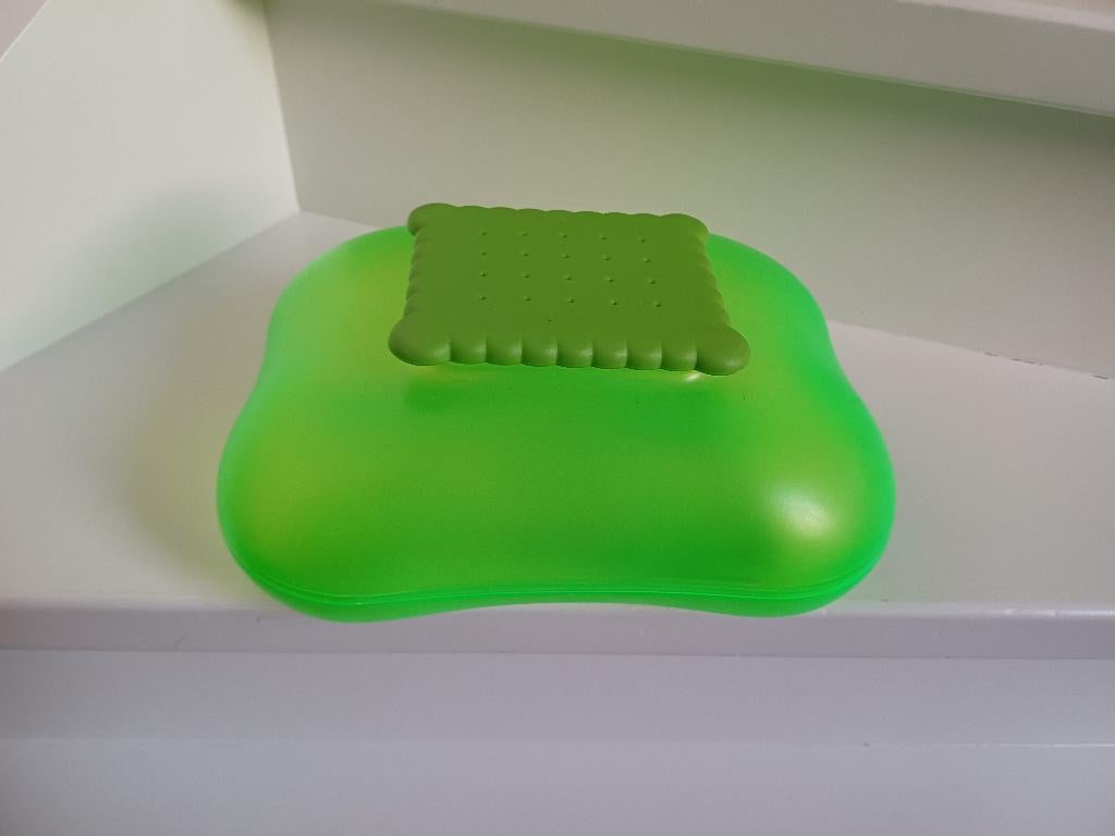 ALESSI MARY BISCUIT KOEKTROMMEL GROEN I.Z.G.ST ( ZIE FOTO'S), Ophalen of Verzenden, Kunststof, Groen, Alessi