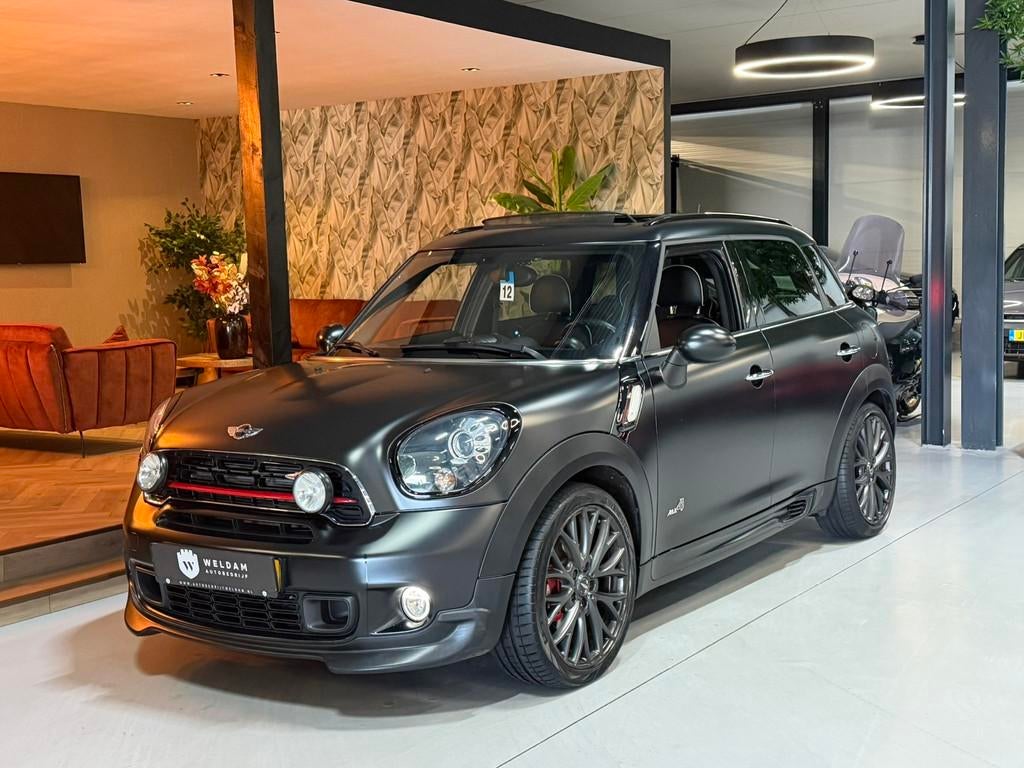 Mini Mini Countryman 1.6 John Cooper Works ALL4 Chili Garant, Auto's, Mini, Gebruikt, Met garantie (alle), Zwart, Vierwielaandrijving