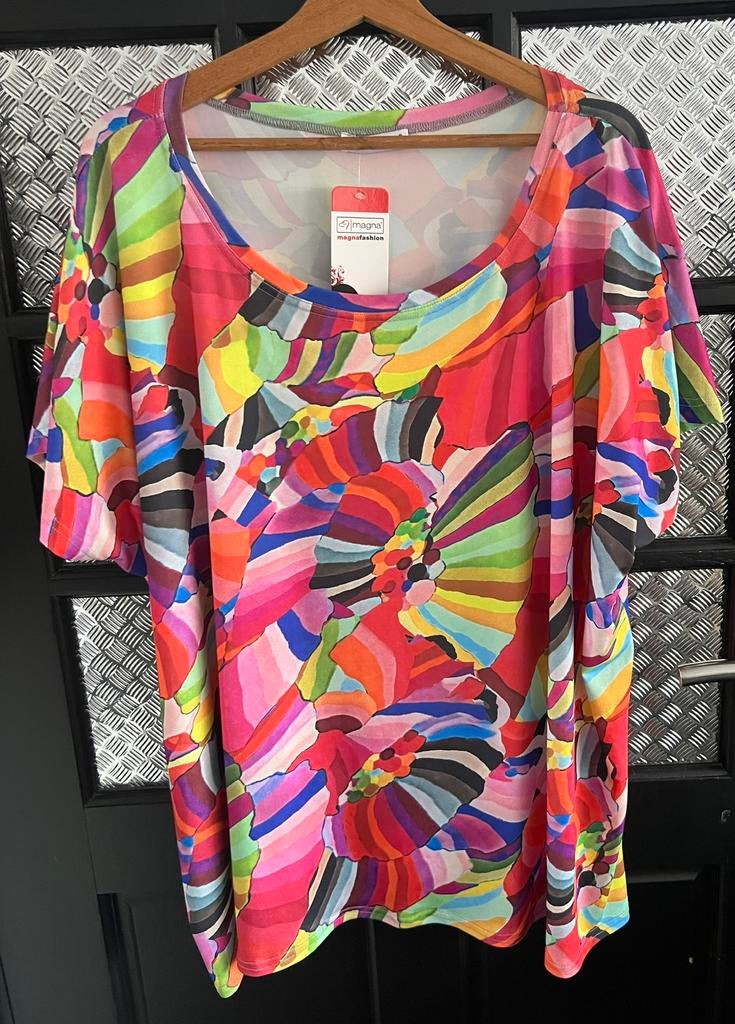 Roze Magna shirt 56/58, Kleding | Dames, Grote Maten, Ophalen of Verzenden, Nieuw, Roze, Shirt of Top