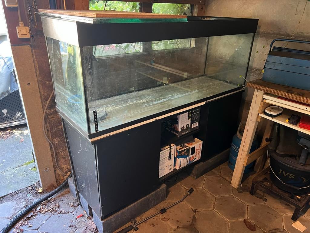 Aquarium/kweekbak + kast, Dieren en Toebehoren, Vissen | Aquaria en Toebehoren, Gebruikt, Leeg aquarium, Ophalen