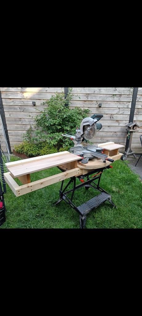 Afkortzaag Metabo KGS 254 M met zaagbok. Verstekzaag, Ophalen, Elektra Beckum / Metabo, 70 mm of meer, Zo goed als nieuw