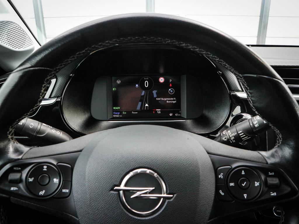 Opel CORSA-E Elegance 50 kWh | Clima | Cruise | Navi | Led |, Auto's, Opel, 330 km, 136 pk, Gebruikt, Zwart