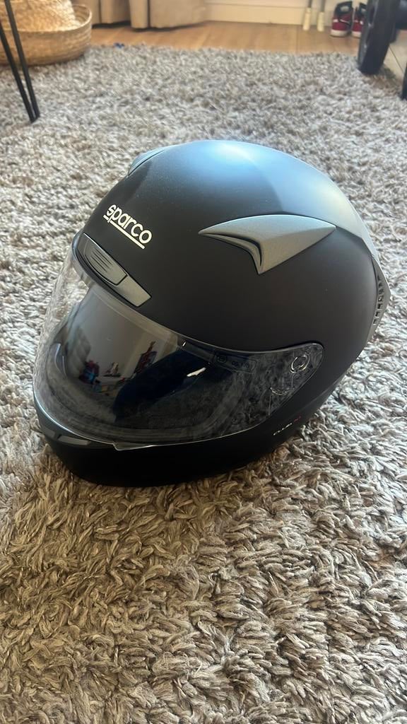 Sparco Club X1 helm, ZGAN, maat L - MOET SNEL WEG, Motoren, Ophalen, Tweedehands, L, Overige merken