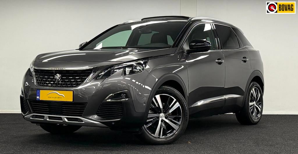 Peugeot 3008 1.6 PureTech GT Line*181PK*Panodak*Camera*Navi*, Auto's, Gebruikt, Zwart, 4 cilinders, 181 pk