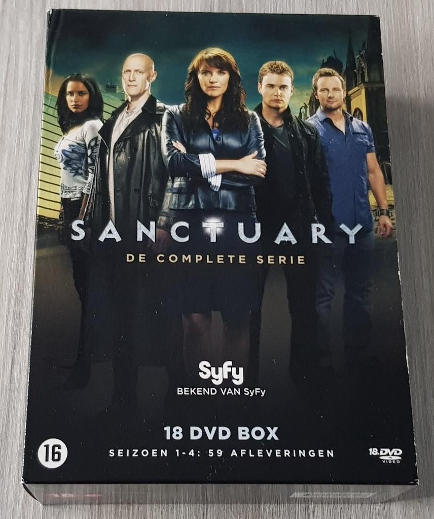 DVD Box Sanctuary seizoen 1,2,3,4 [Fantasy/Avontuur], Vanaf 16 jaar, Boxset, Science Fiction en Fantasy, Ophalen of Verzenden