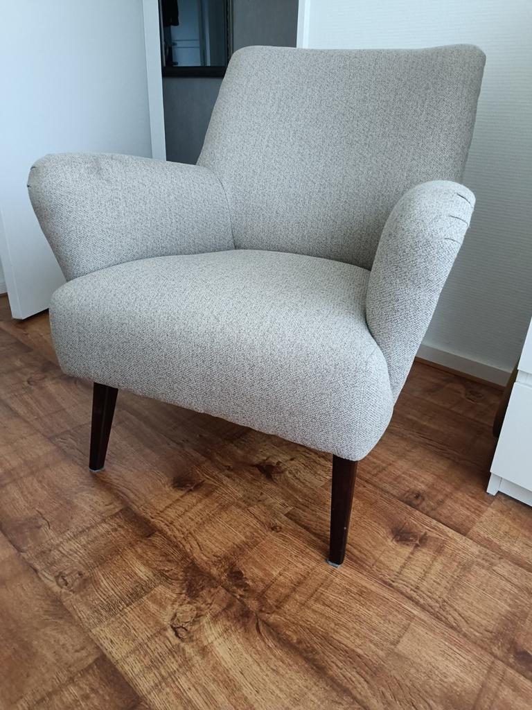 fauteuil, 75 tot 100 cm, Ophalen of Verzenden, Zo goed als nieuw, Stof