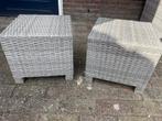 2x Domani hocker + kussens, Tuin en Terras, Gebruikt, Hocker, Wicker, Ophalen