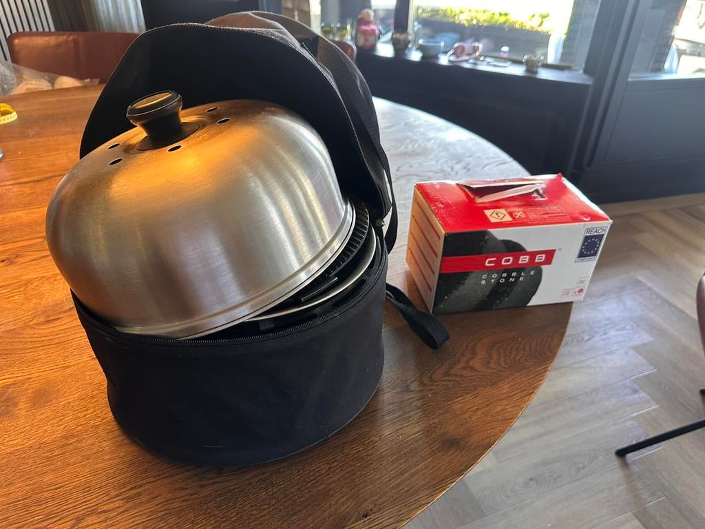 Cobb bqq, Tuin en Terras, Houtskoolbarbecues, Ophalen of Verzenden, Gebruikt