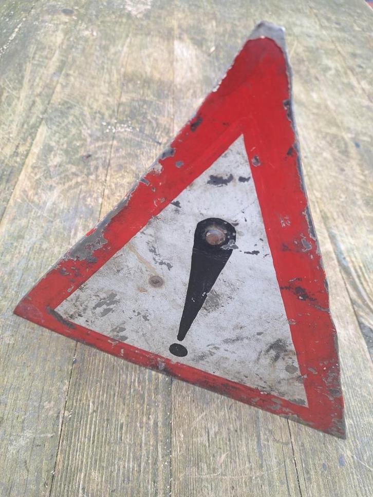 Oud Frans Verkeersbord - Pechbord, Antiek en Kunst, Antiek | Overige Antiek, Ophalen of Verzenden