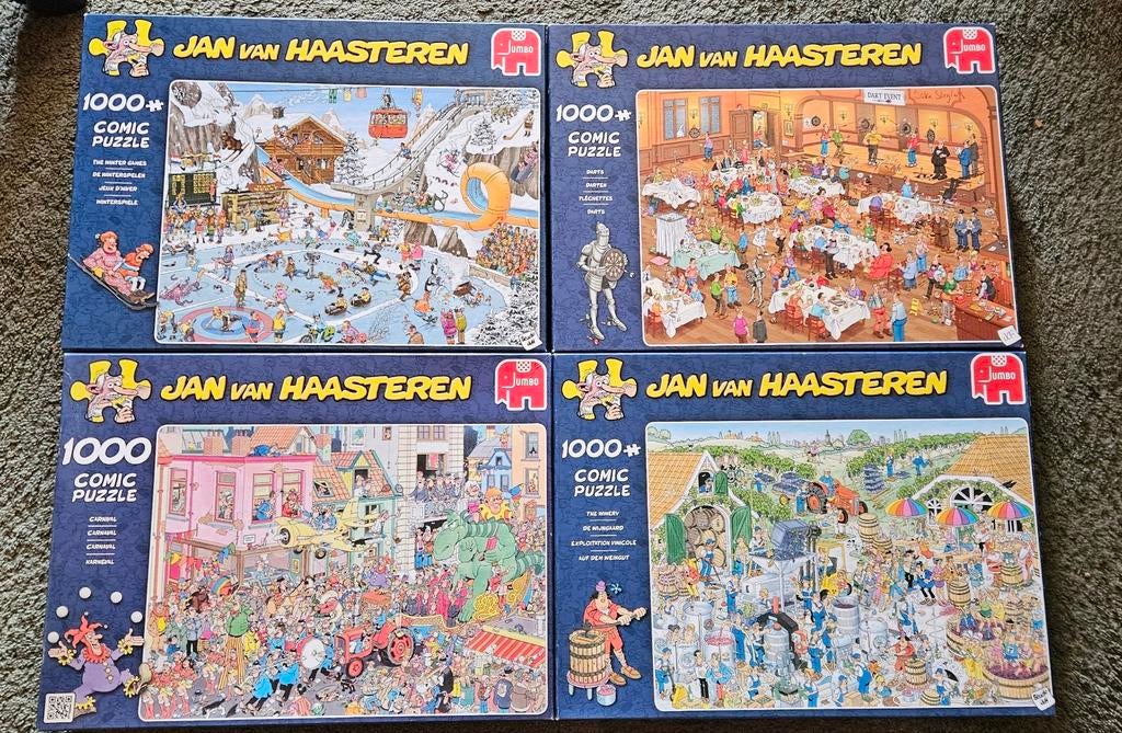 Veel Jan van Haasteren Puzzels, Hobby en Vrije tijd, Denksport en Puzzels, Ophalen of Verzenden, 500 t/m 1500 stukjes, Gebruikt