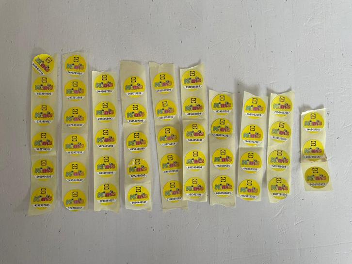 47 Lidl Mini's zegels, 2x volle spaarkaart + 11 losse zegels, Verzamelen, Supermarktacties, Lidl, Ophalen