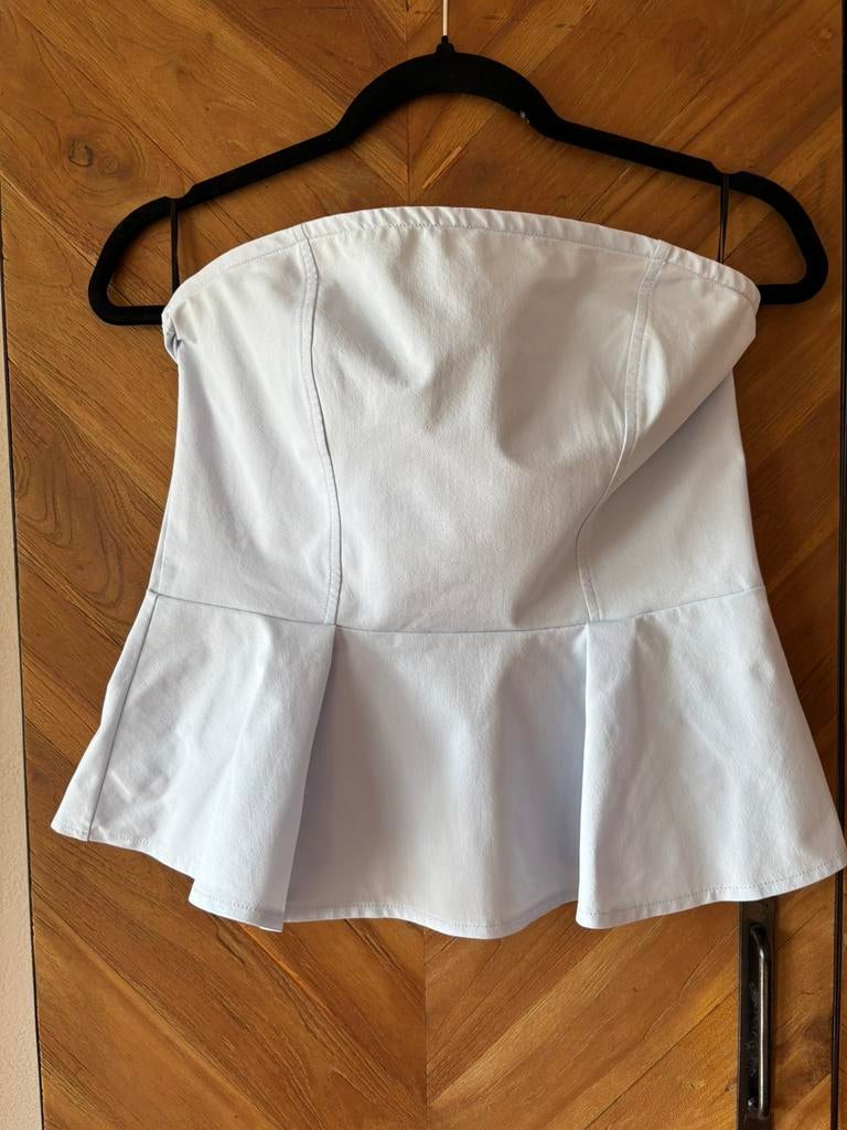 Nieuw! Strapless top van H&M. Maat M, Maat 38/40 (M), H&M, Blauw, Nieuw