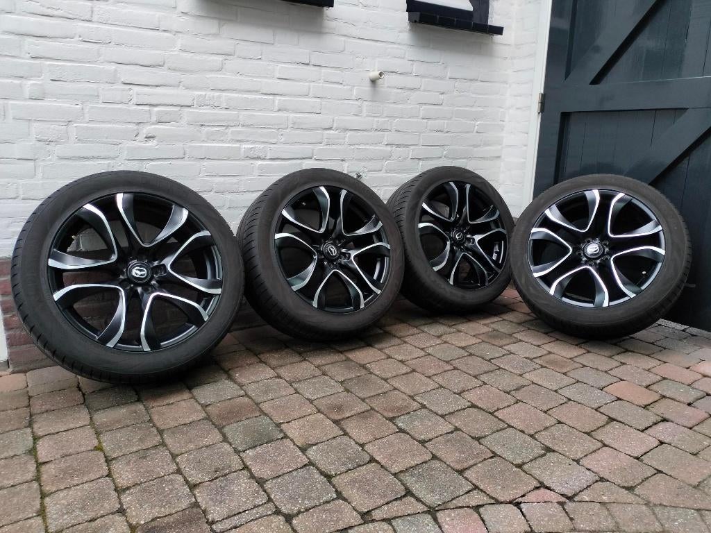 19 inch velgen met zomerbanden, Auto-onderdelen, Banden en Velgen, Gebruikt, 255 mm, Banden en Velgen, Personenwagen