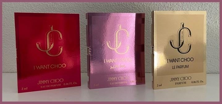 #1 I WantChoo set 3 parfum samples proefjes testers monsters, Verzenden, Nieuw