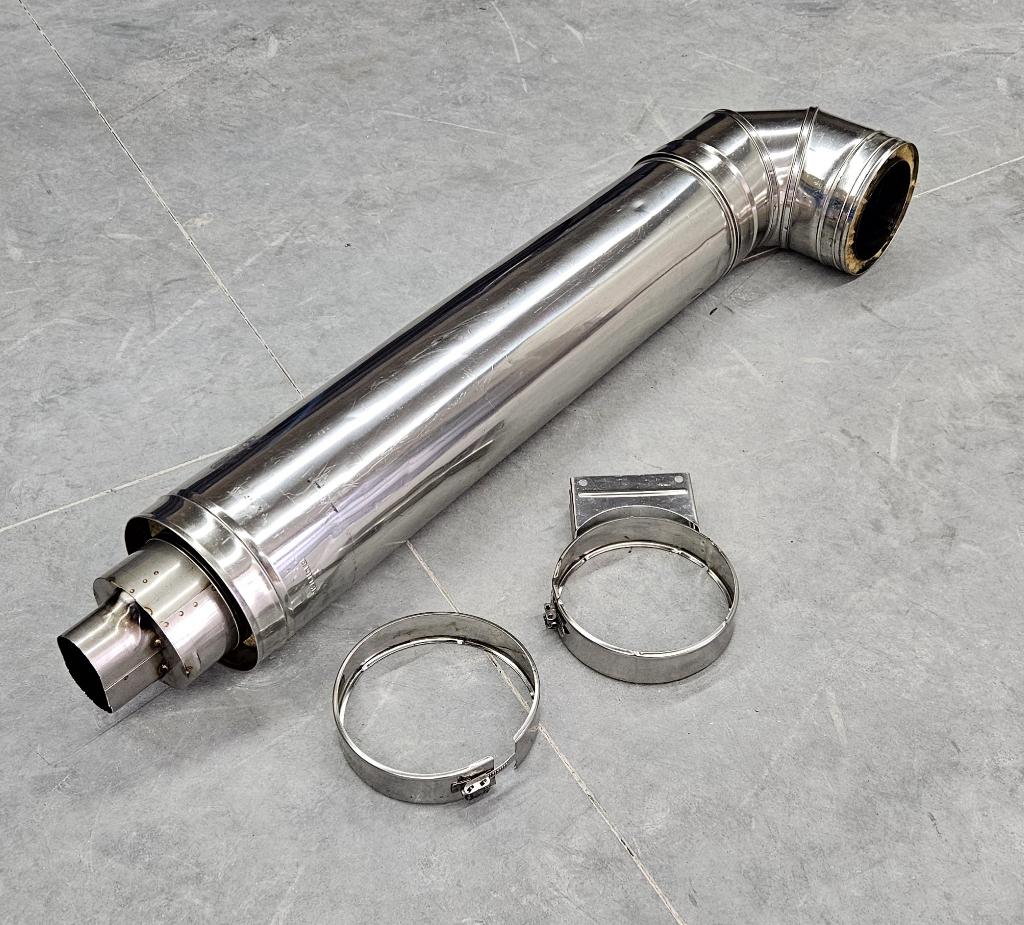 Karcher RVS rookgasafvoerbuis geisoleerd, Afvoer, Ophalen of Verzenden, Zo goed als nieuw, Rvs