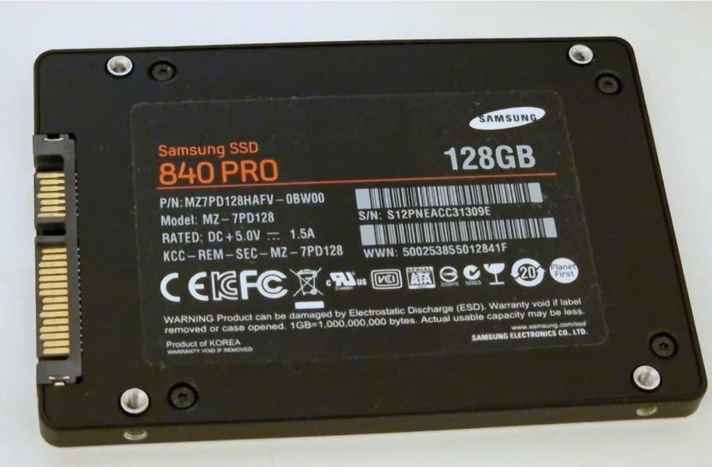 Samsung 840 PRO 128GB SSD, Samsung SSD, Ophalen of Verzenden, Zo goed als nieuw, Laptop
