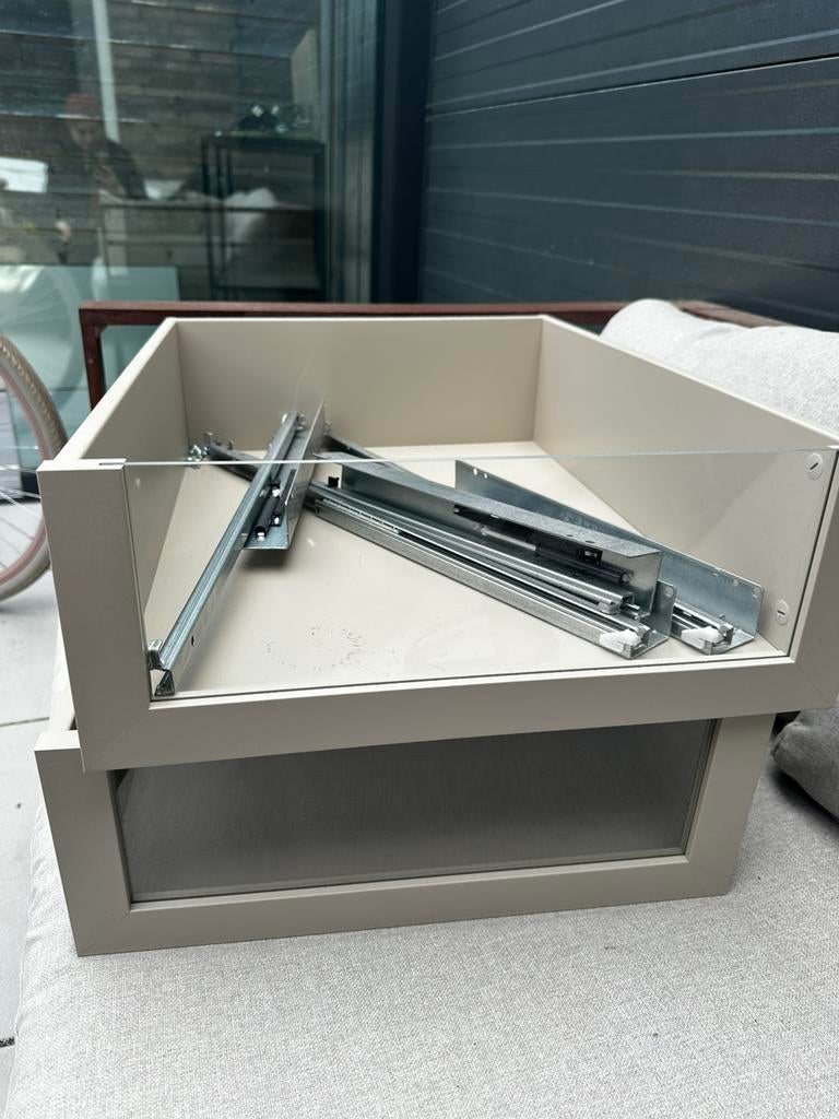 Ikea pax kast lades met glas front, Ophalen, Nieuw, 50 tot 100 cm, Glas