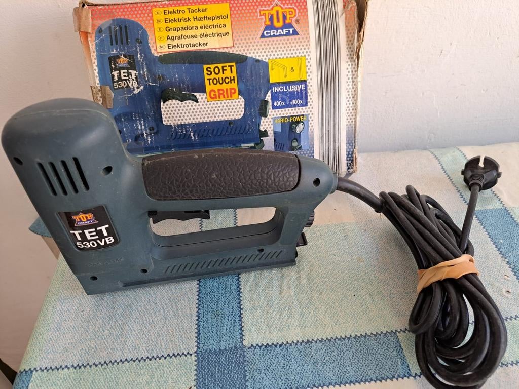 Topcraft Tet 530 VB  elektrotacker, Ophalen of Verzenden, Zo goed als nieuw, Minder dan 600 watt