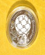 Massief zilveren munt Faberge Egg., Ophalen of Verzenden, Nieuw, Overige typen