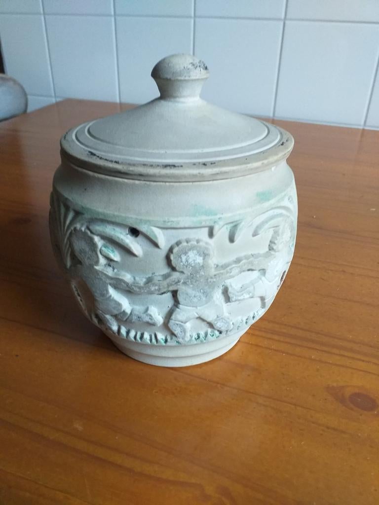 Antieke tabak pot, Antiek en Kunst, Antiek | Keramiek en Aardewerk, Ophalen