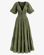 Two Sisters Tara jurk, mosgroen, maat L/XL (zgan), Maat 42/44 (L), Ophalen of Verzenden, Zo goed als nieuw, Boven de knie