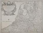 Antieke Kopergravure Kaart Nederland 1730, Boeken, Gelezen, Voor 1800, Ophalen of Verzenden, Landkaart