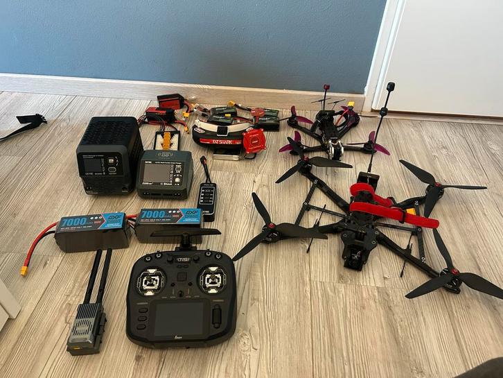 Volledige drone set: 7 inch en 5 inch drone, Audio, Tv en Foto, Drones, Gebruikt, Racedrone, Standaard kwaliteit, Overige merken