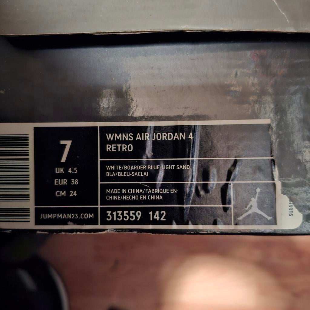 Witte Nike Air Jordan 4 Retro sneakers maat 38, Kleding | Dames, Schoenen, Ophalen of Verzenden, Wit, Sneakers of Gympen