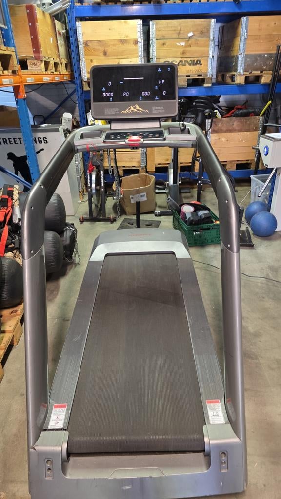 Loopband met hartslagmeter, calorieënteller en bergstanden, Kunststof, Ophalen of Verzenden, Zo goed als nieuw, Loopband