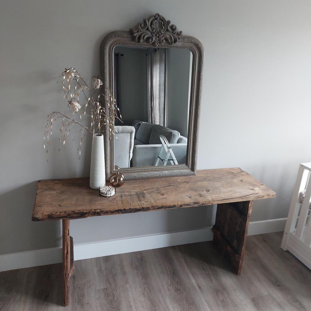 Prachtige oude houten sidetable! Landelijk wonen!, Huis en Inrichting, Ophalen, 200 cm of meer, Zo goed als nieuw, Landelijk wonen