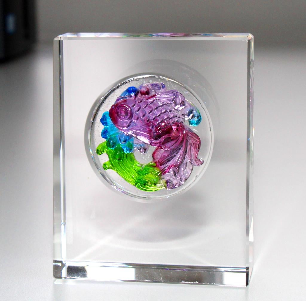 Schitterende Pâte-de-Cristal Presse-Papier Paperweight, Ophalen of Verzenden