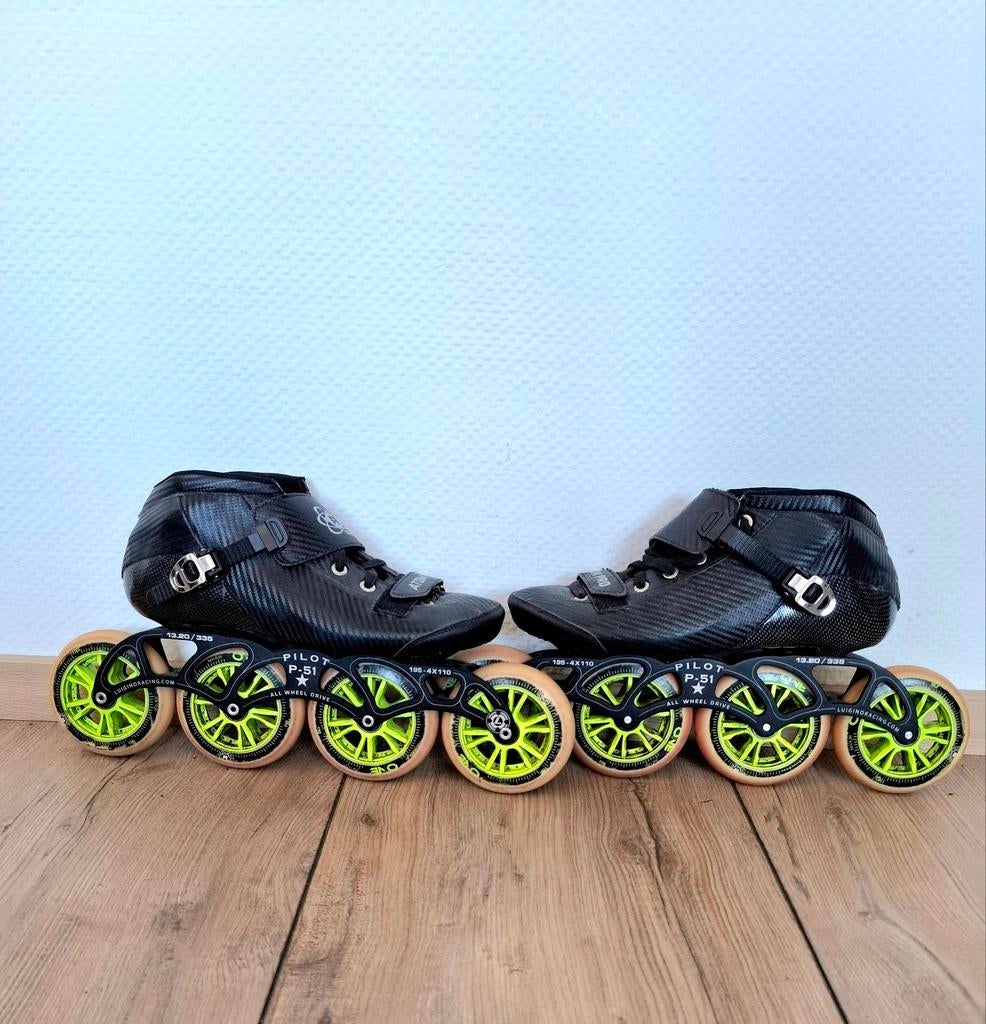 Atom Pro skeelers maat 44, Ophalen of Verzenden, Zo goed als nieuw, Powerslide