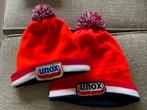 Twee oranje Unox mutsen met pompon, Ophalen of Verzenden, Zo goed als nieuw, Muts