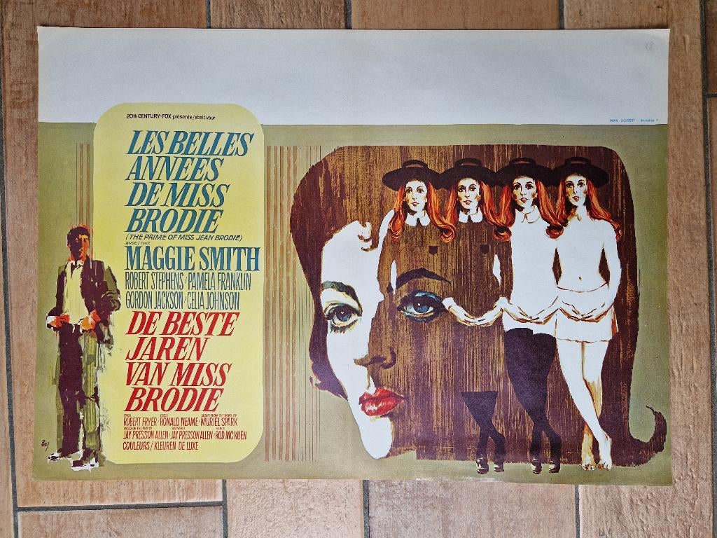 filmaffiche The Prime Of Miss Jean Brodie 1969 filmposter, Verzamelen, Rechthoekig Liggend, Ophalen of Verzenden, Zo goed als nieuw