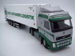 Tekno - Volvo FH Globetrotter + 40ft container '' EKB '', Ophalen of Verzenden, Zo goed als nieuw, Bus of Vrachtwagen, Tekno