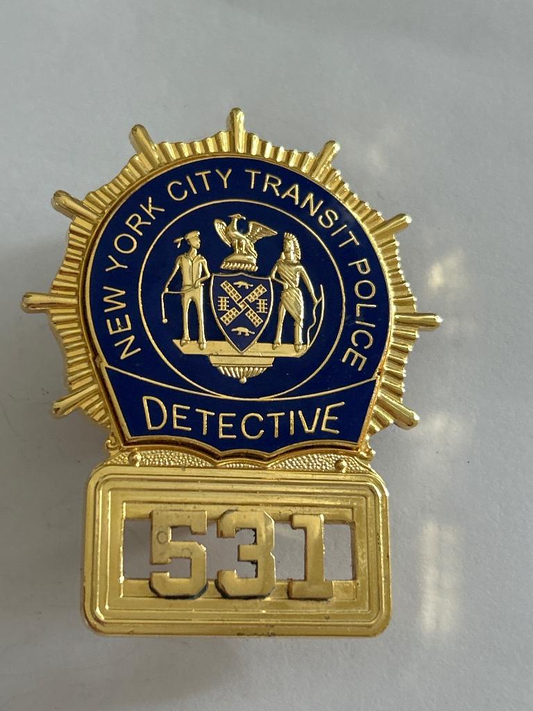 New York City Transit Police badge – Detective nr. 531 (USA), Verzenden, Landmacht, Amerika, Embleem of Badge