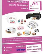 A4 Decal papier Wit 10 stuks, Hobby en Vrije tijd, Modelauto's | 1:50, Ophalen of Verzenden