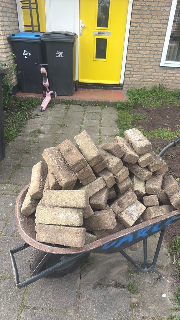 Klinkers gratis af te halen in Zaltbommel, Tegels, Klinkers, Ophalen of Verzenden, Zo goed als nieuw