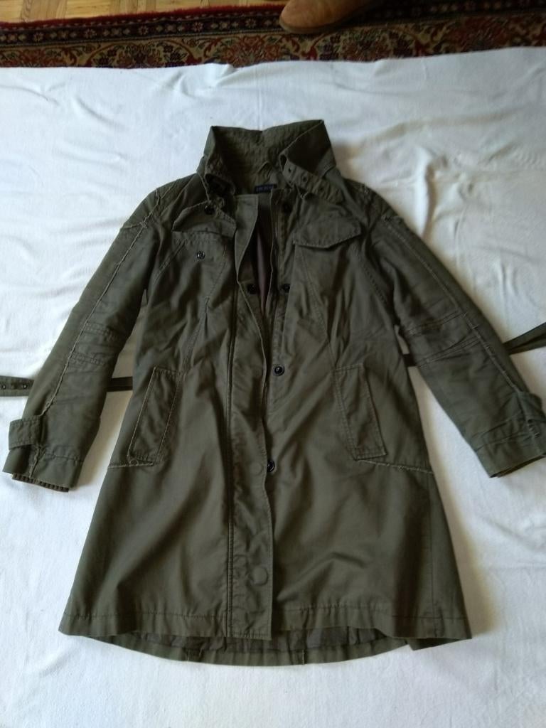 Ikks legergroene gevoerde tussen jas maat L, Maat 42/44 (L), Ophalen of Verzenden, Zo goed als nieuw, Ikks