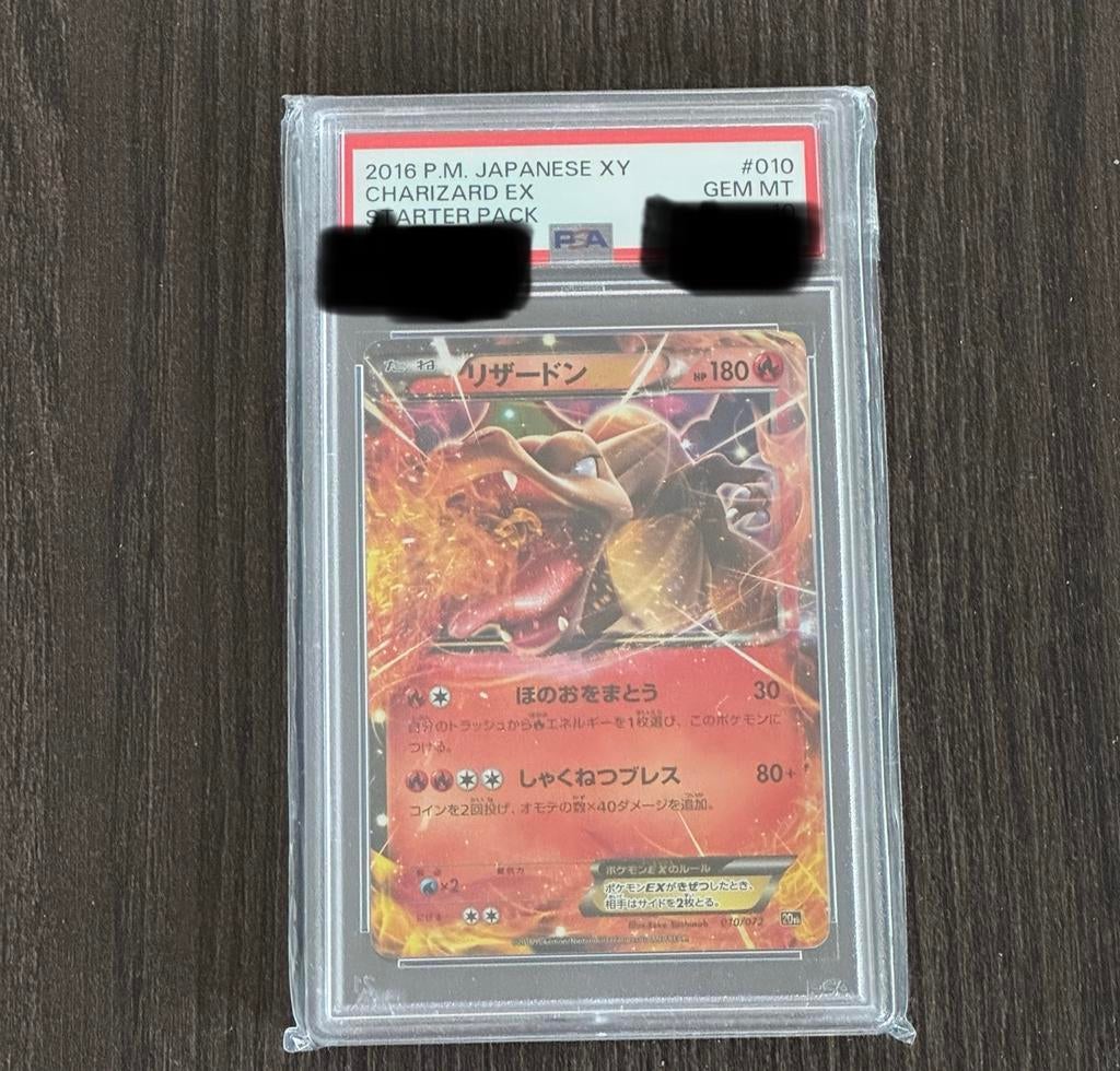 2016 Japanse XY Charizard EX Starter Pack PSA 10 GEM MT, Ophalen, Nieuw, Losse kaart