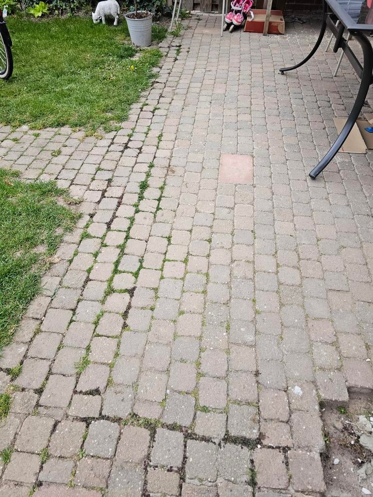 Gebruikte betonklinkers 10x10cm 6cm dik, Ophalen, Gebruikt, Klinkers, 10 m² of meer