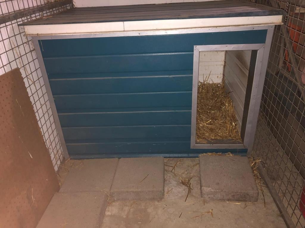 Geïsoleerde hondenhok, voor binnen of buiten, Ophalen, 110 cm of meer