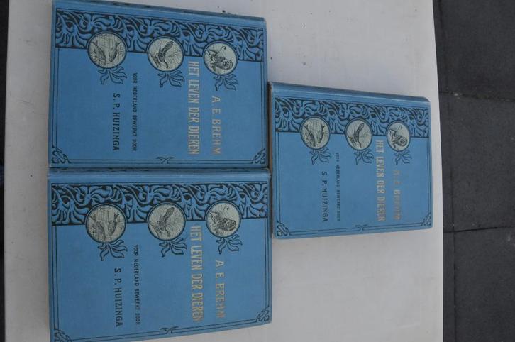 Het leven der Dieren A.E.Brehm 3 delen 2062 pg. ca.1925, Boeken, Dieren en Huisdieren, Gelezen, Overige diersoorten, Ophalen of Verzenden