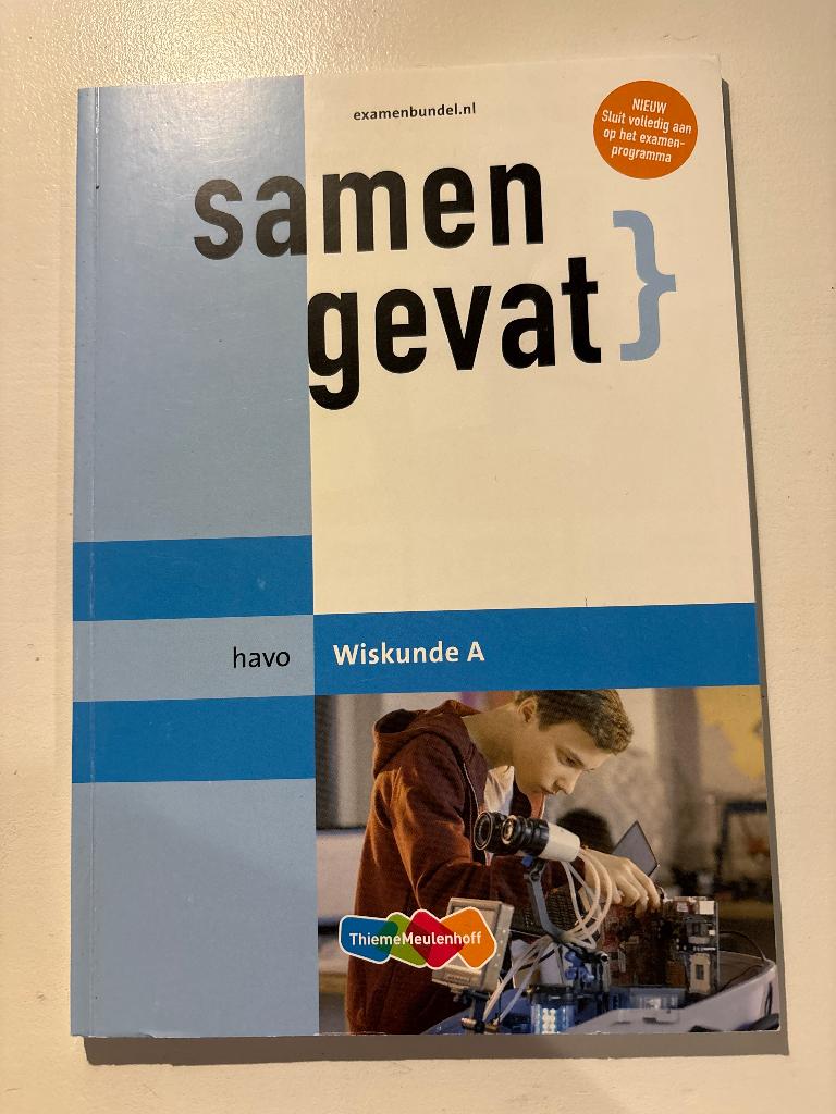 Samengevat wiskunde A Havo, Boeken, Ophalen of Verzenden, Zo goed als nieuw, HAVO, ThiemeMeulenhoff